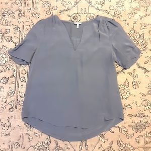 Joie Blue Silk Top